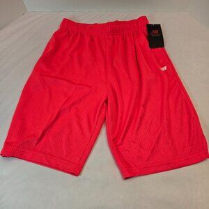 NEW BALANCE Boy Active Shorts/Performance Gym Shorts w/ Pockets Sz XL(18/20) Red